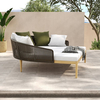 Modern Style Rattan Outdoor Daybed with Cushion Pillows | Shinlin Outdoor Daybed