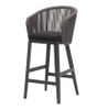 BR008 3-Piece Outdoor Bistro Bar High Chair with Armrest