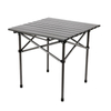 FCZ003 Square Outdoor Folding Table Portable Camping Table & Chair Camping Dining Table Full Aluminum Alloy Egg Roll Table 