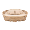 Adjusted Backrest Round Rope Outdoor Daybed | Shinlin Round Sun Lounger TC001-B