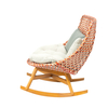 Shinlin Patio Rattan Rocking Chair Armless Chair with Cushion Pillow | Shinlin Garden Chairs KF007