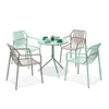 Aluminium Alloy Frame Hotel Garden Dining Table and Chair Set - Patio Furniture | Shinlin Outdoor Dining Set CZ025
