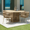 Outdoor Rope Weave Dining Table Chair Set - Garden Furniture | Shinlin Patio Dining Set CZ023