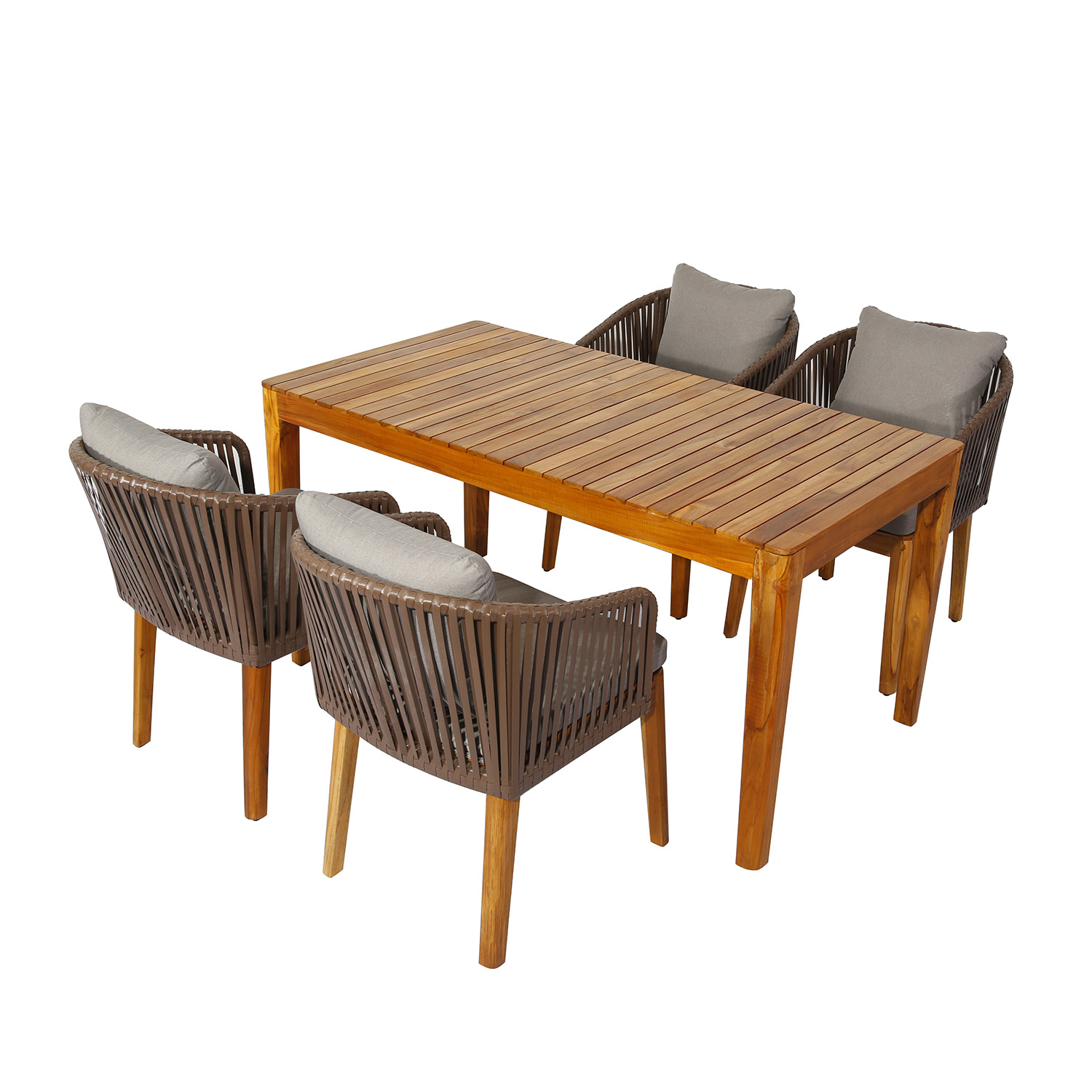 CZ003 Teakwood Garden Furniture Dining Set Outdoor Dining Table and Chair Set