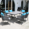 Aluminium Garden Dining Table Chair Set - Outdoor Furniture | Shinlin Patio Dining Set CZ015