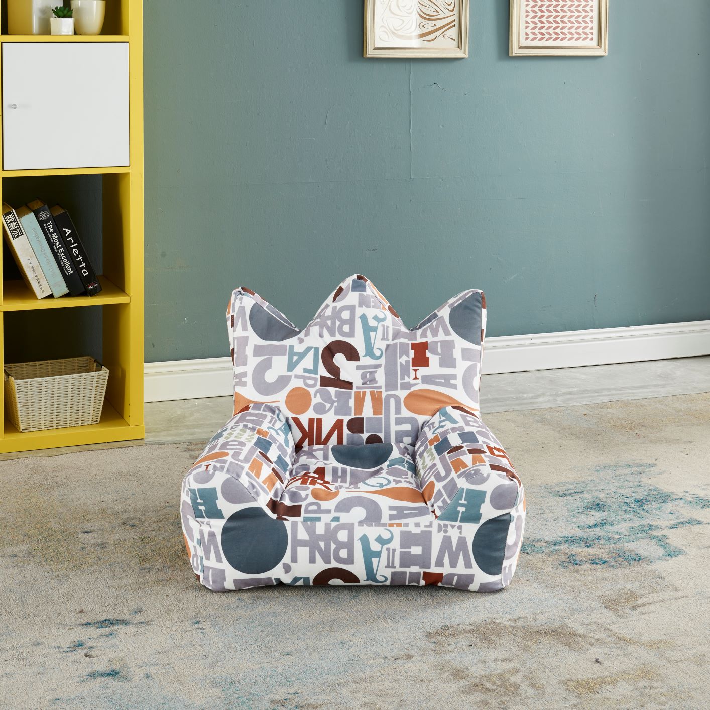 Lovely Crown Design Bean Bag Sofa Children Lazy Beanbags - Garden Furniture| Shinlin Living Room Beanbags F080