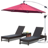 TY010 Outdoor PE Rattan Poolside Sun Lounger Set