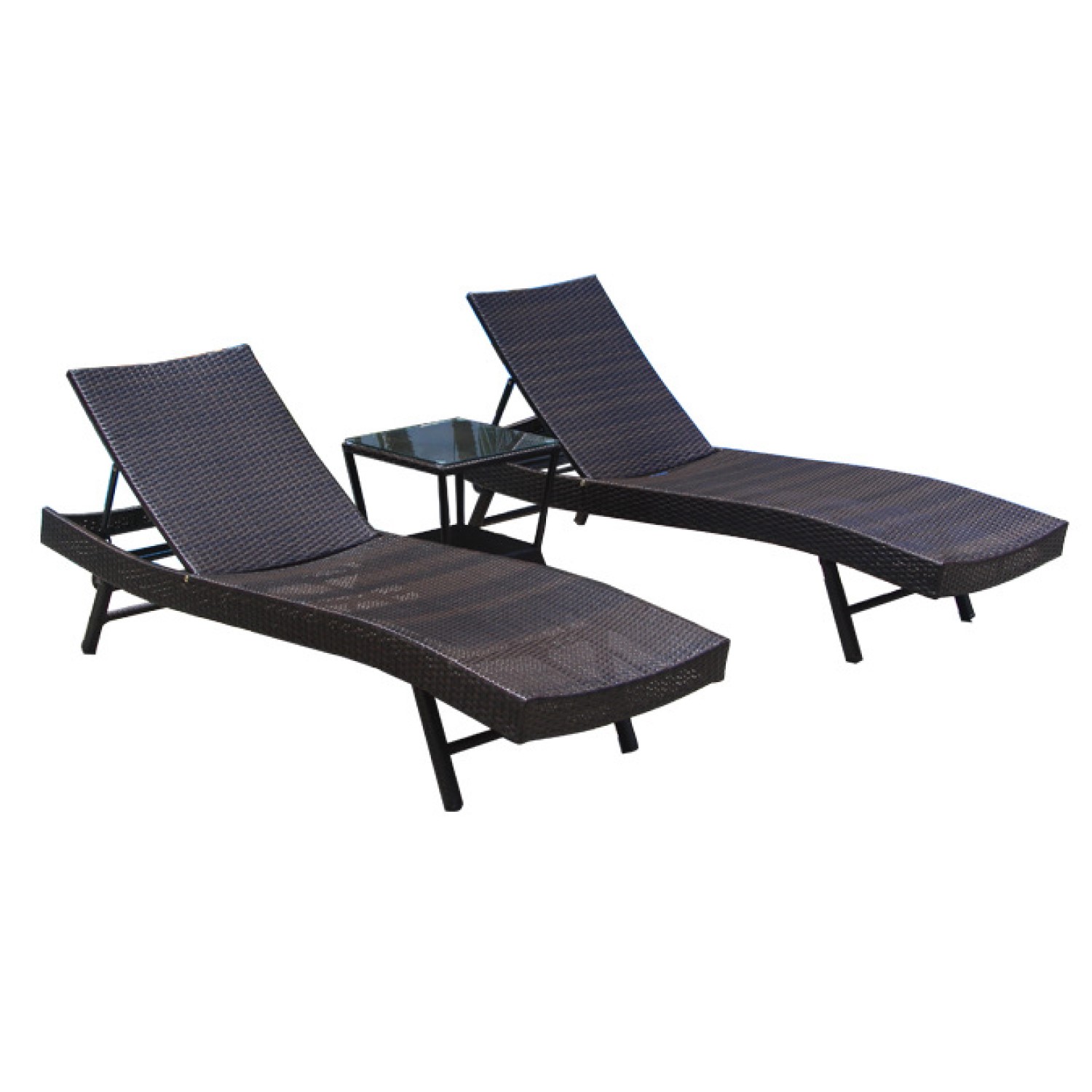 PE Rattan Outdoor Sunlounges Garden Patio Swimming Pool Sun Lounger TY014