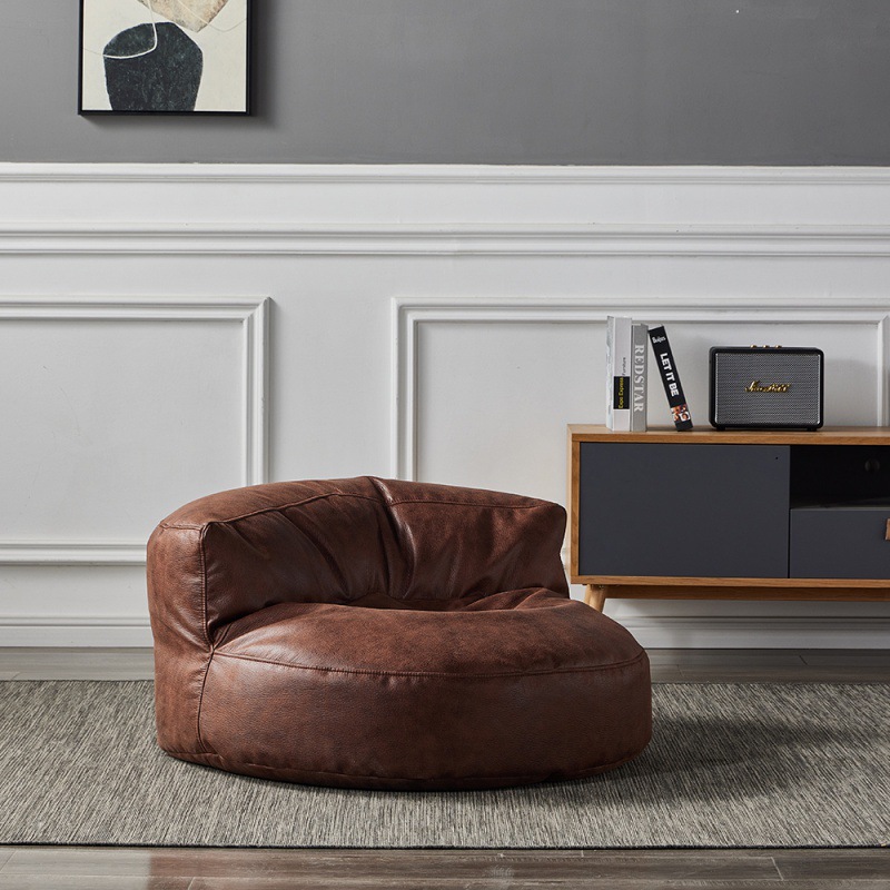 Leather Bean Bag Sofa Lazy Susan Beanbags Supplier- Garden Furniture| Shinlin Living Room Beanbags F089