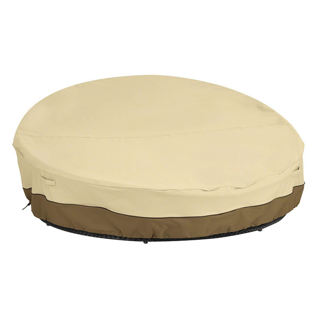 Round Daybed Furniture Cover for Outdoor Use - Outdoor Furniture Covers|Shinlin Outdoor Furniture Cover FC001