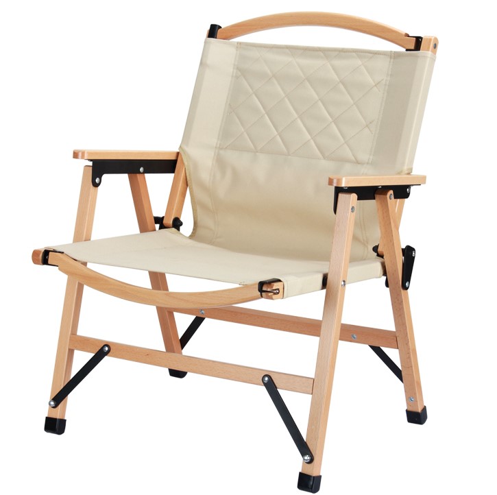 FCY003 Outdoor Furniture Beech Detachable Picnic Portable Wood Folding Camping Lounge Beach Chair