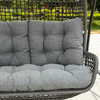 D006 Rattan Wicker Double Seat Outdoor Garden Swing Chair with Canopy
