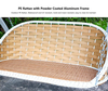 D005 Outdoor Double Seat Swing Chair with Canopy & Solar Light