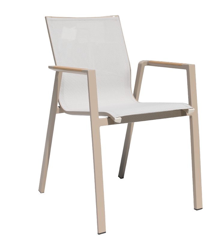 CZ010 6+1PCS Aluminum Dining Table Chair Sets Outdoor Furnitures Set